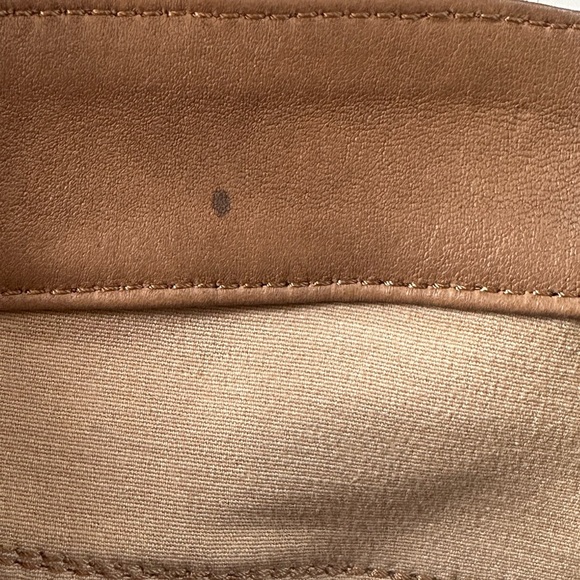 FRAME “Le High Straight” Cropped Lamb Leather Pants In Latte Size 25 EUC! - Picture 11 of 14